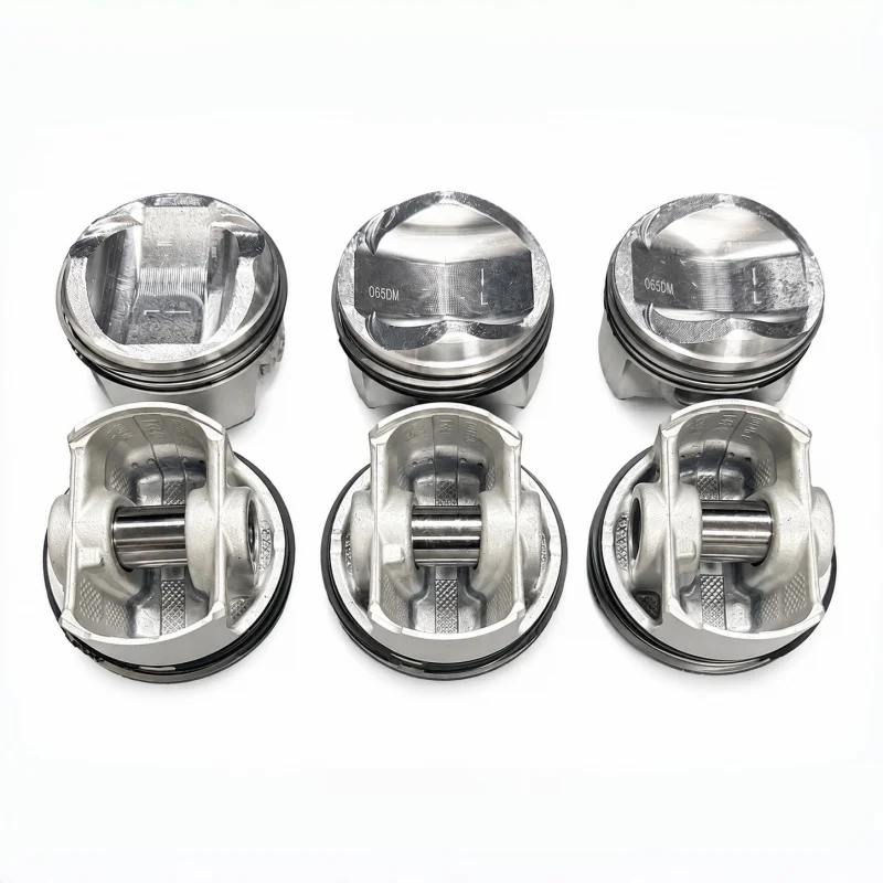 6pcs Engine Piston & Rings For VW Touareg AUDI A6 Q7 3.0T 06E107065DM 06E107066DM Auto Parts