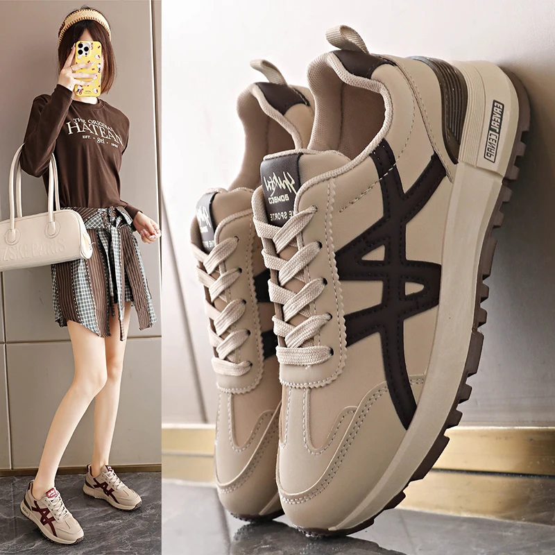 

Women's 4.5CM Platform Sneakers for Women Fashion Casual Walking Shoes Non Slip Rubber Sole Comfortable Breathable Footwear