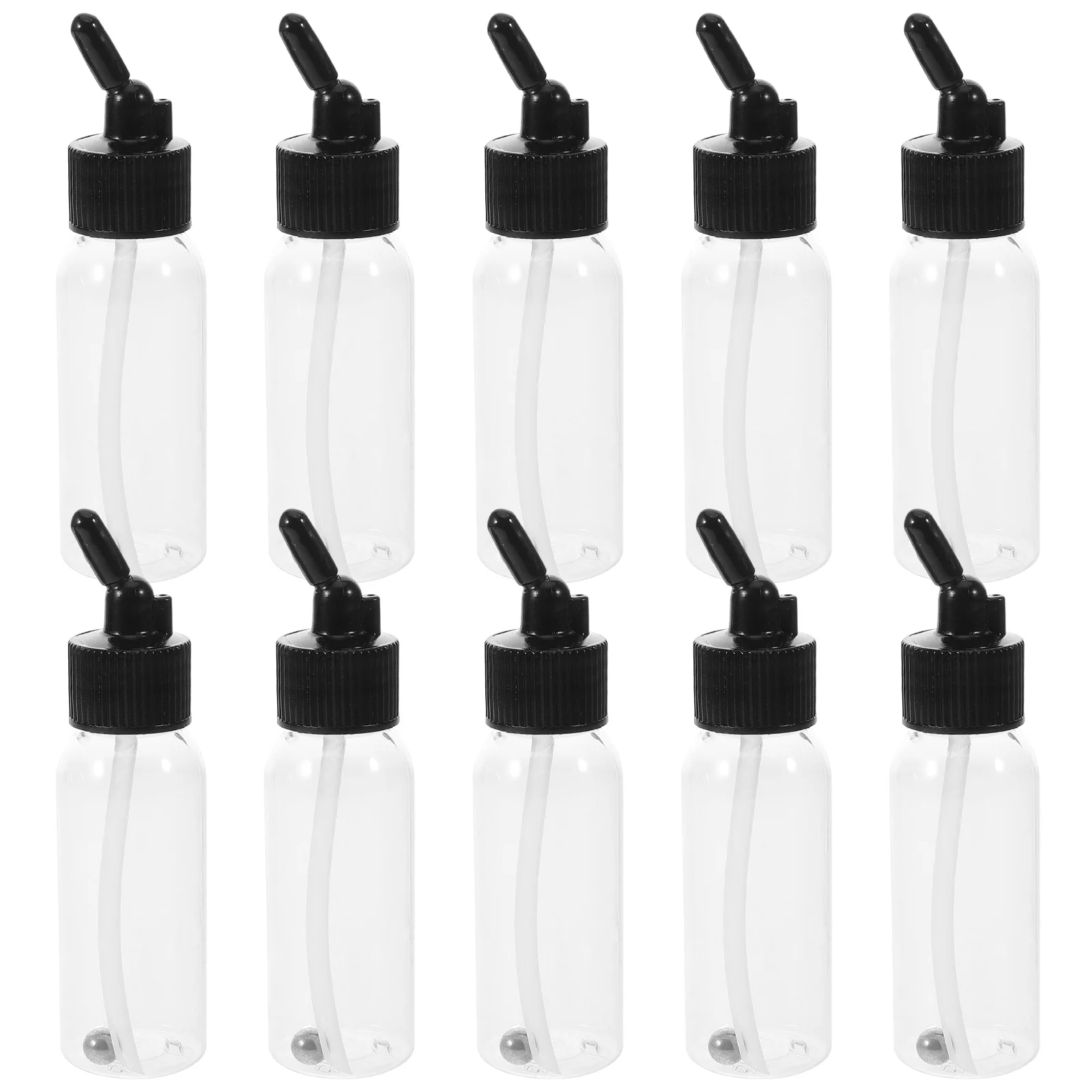 10 Pcs Airbrush Bottle Small Plastic Squeeze Bottles Paint and Accessories for Liquids Aiebrush Painting
