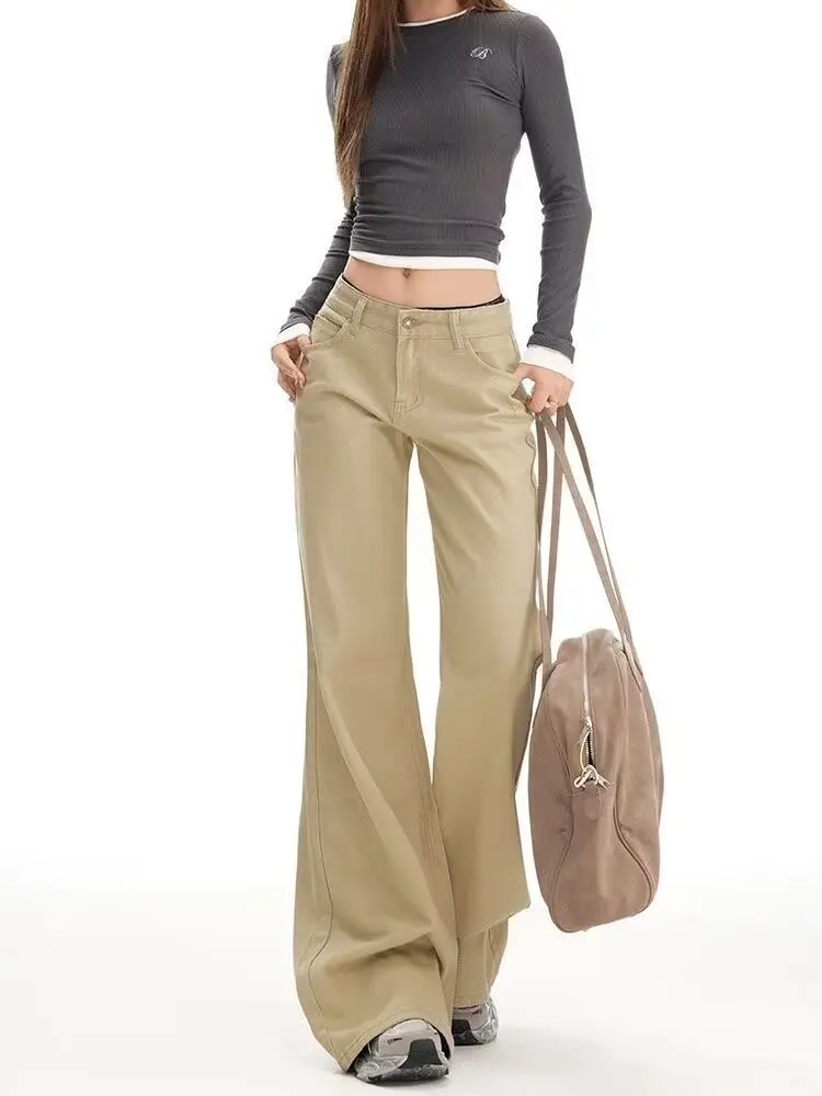 Pantaloni a gamba larga Donna alta Donna in pile invernale a tutta lunghezza Accogliente salotto Spazzolato Foderato delicato Pantaloni Softshell in peluche Highstreet