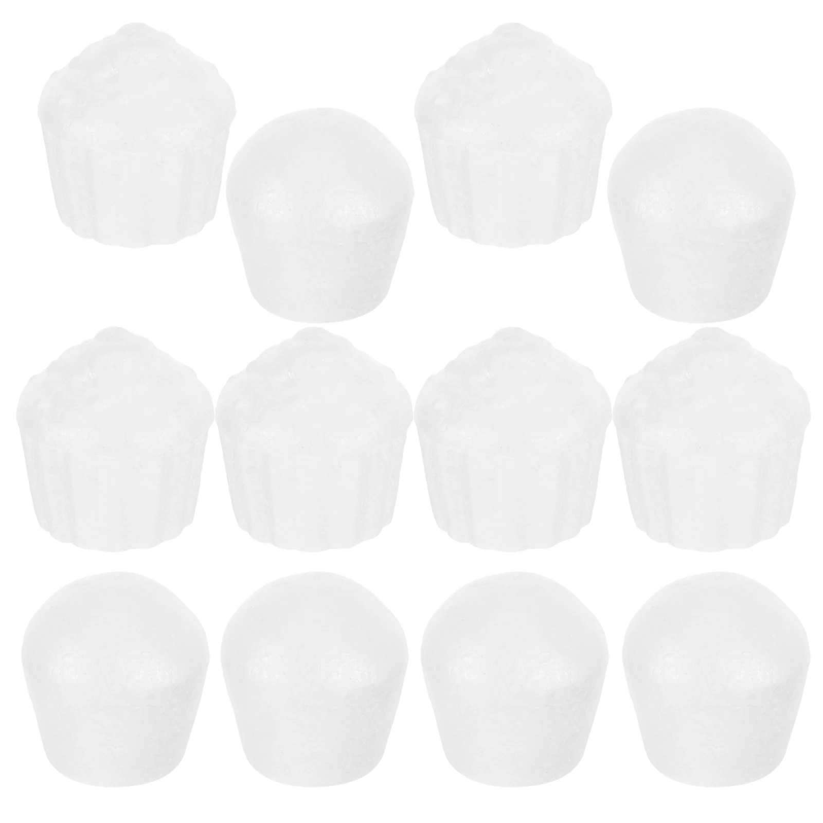 

12Pcs Uncolored Foam Cake DIY Craft Kit for Children Handmade Ornaments Party Decorations Craft Foam Accessories