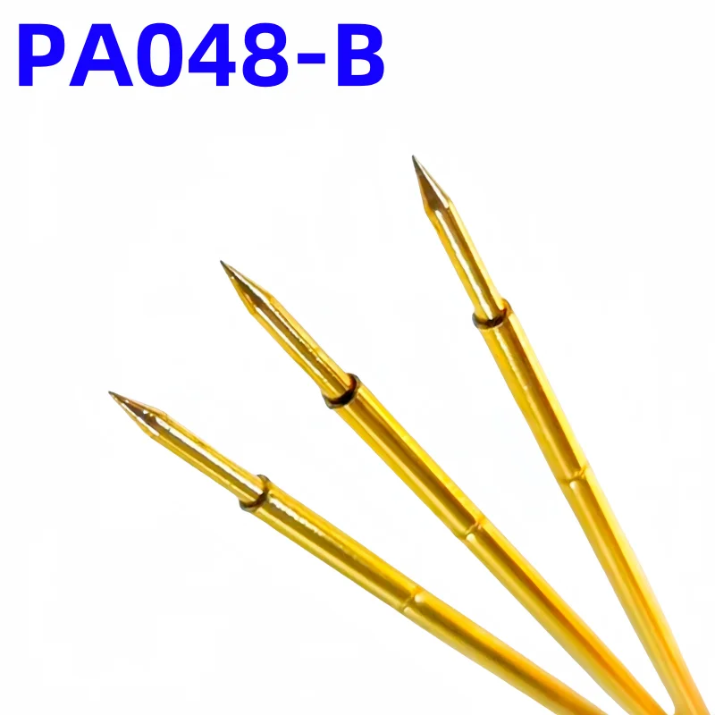 20/100PCS PA048-B1 Spring Test Probe PA048-B Test Pin Test Tool 12mm 0.48mm Gold Needle Tip Dia 0.35mm Pogo Pin P048-B P048-B1