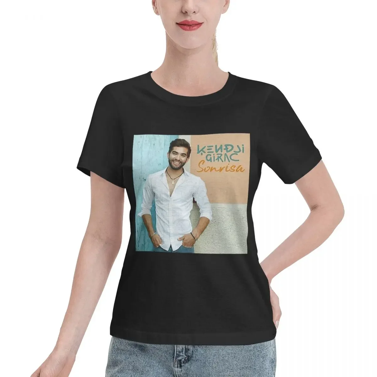 

Футболка Kendji Girac Gitano, женская футболка с короткими рукавами, одежда с круглым вырезом, хлопковые летние футболки, уличная одежда