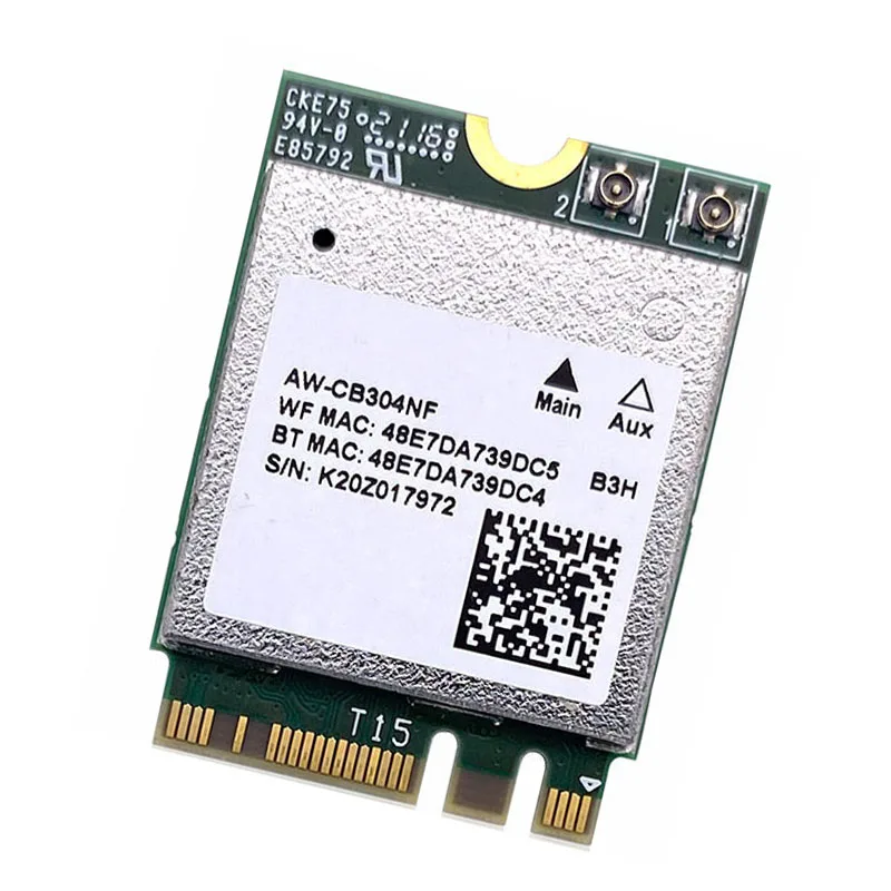 RTL8821CE AW-CB304NF 802.11AC 1X1 NGFF M.2  dual band 2.4G 5G 433Mbps BT Bluetooth 4.2 WiFi wireless network card