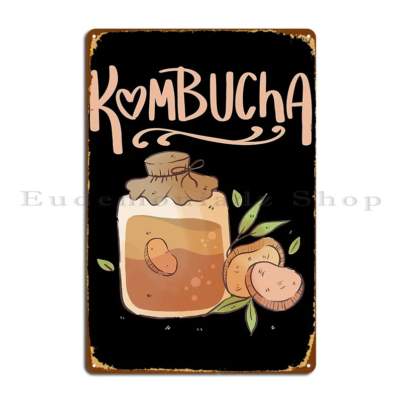 Healthy Homemade Kombucha In A Jar Metal Sign Living Room Poster Bar Garage Print Tin Sign Poster