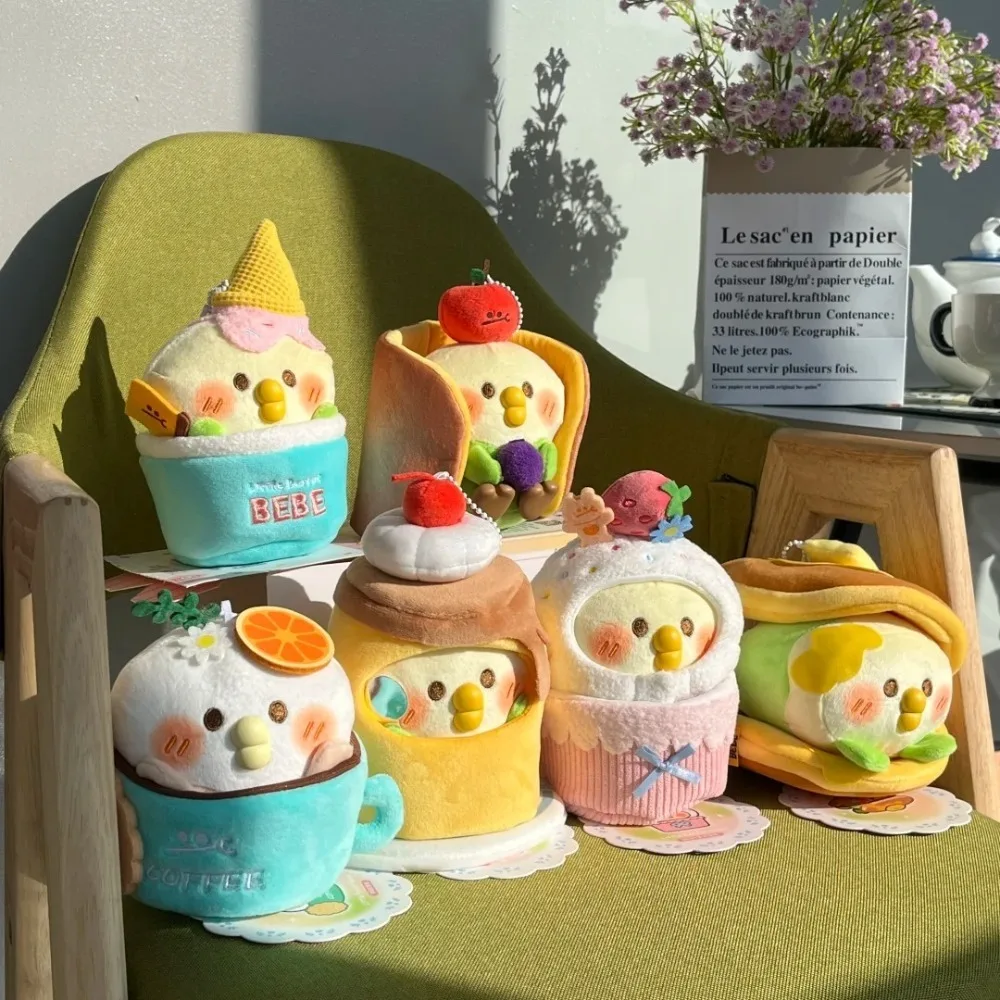 แท้ BEBE Sweet Series Plush กล่องตาบอด Little Parrot น่ารักอินเทรนด์เล่น Mystery กล่องกระเป๋าจี้สาววันเกิด Surprise ของขวัญ