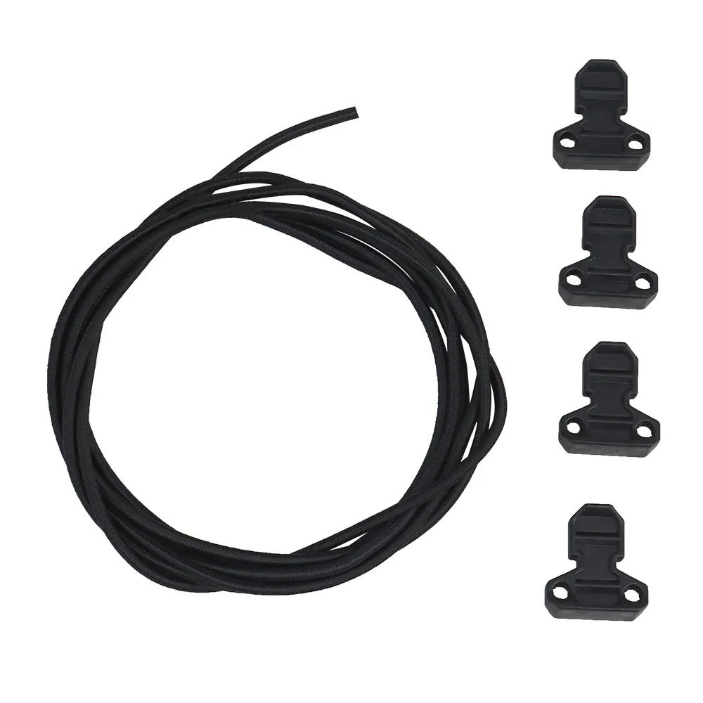 Tactical Vest Mag Pouch Elastic Retention Ropes Non-Slip Cords Equipped with Quick Pull Tabs Safety Buckles for Hunting