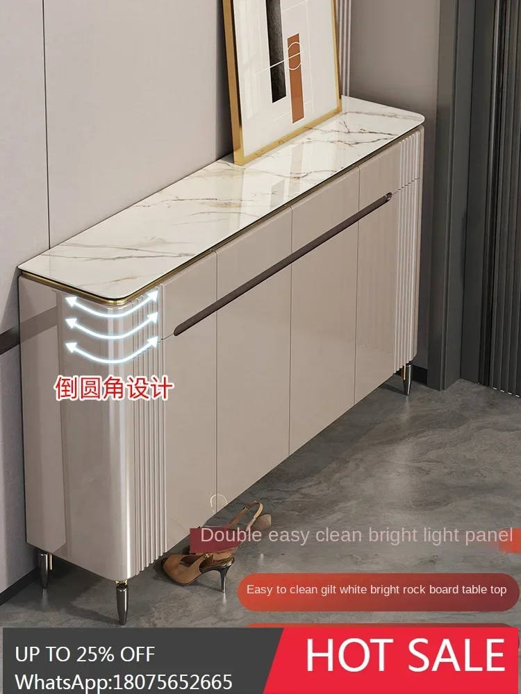 

SGF rock slab shoe cabinet household large-capacity multi-layer entry door cabinet integrated