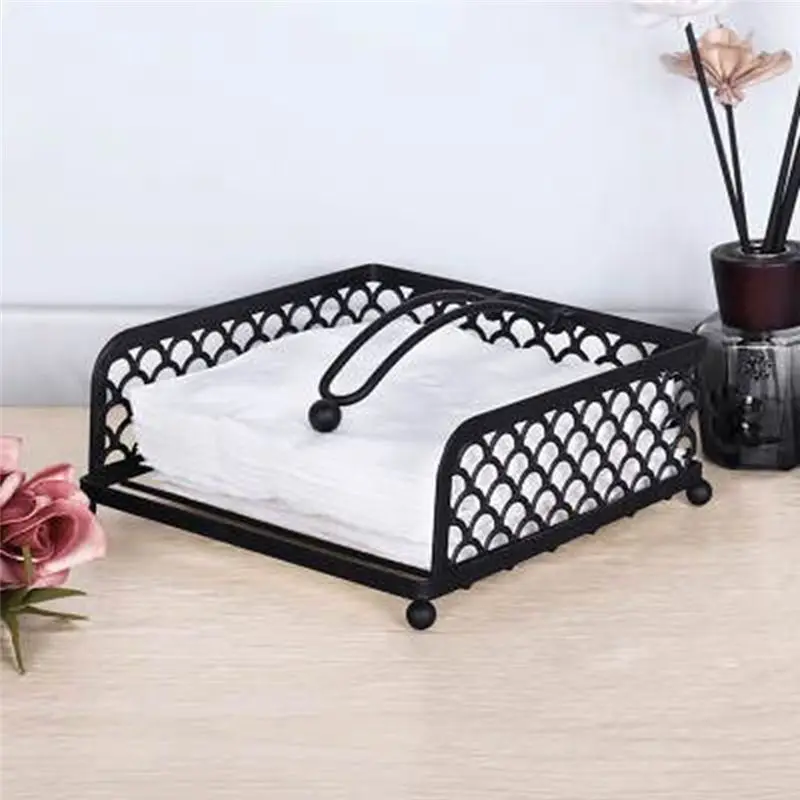 A27F-Paper Towel Holder Black Napkin Holder Napkin Holders For Table, Kitchen, Countertops & Outdoor Tables-Napkins Dispenser