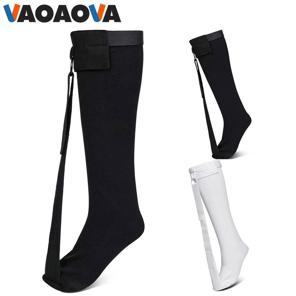 1Set Foot Drop Plantar Fasciitis Compression Night Stockings Soft Stretching Boot Splint for Achilles Tendonitis Pain Relief