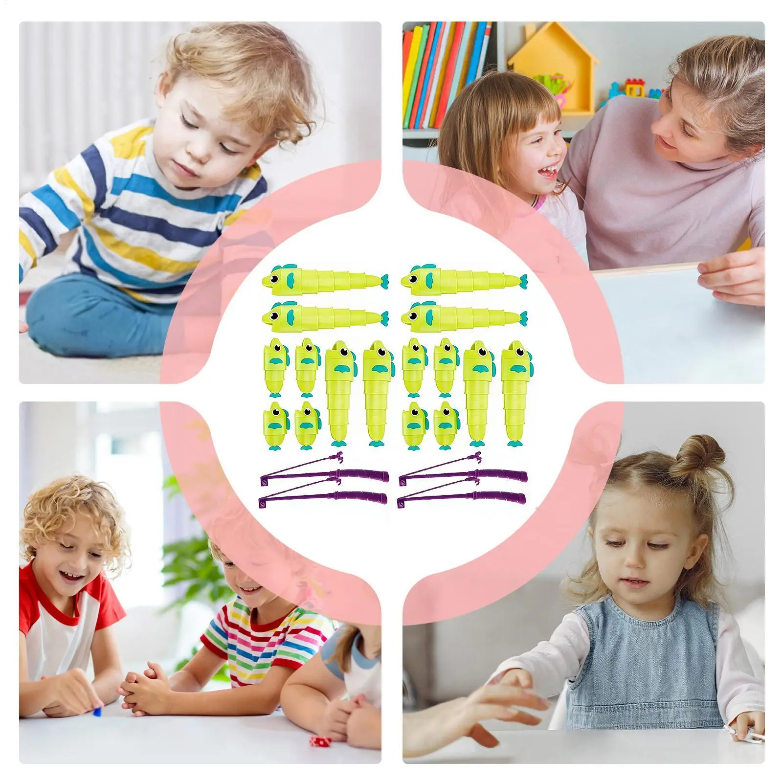 لعبة صيد الأسماك للأطفال، لعبة تعليمية تفاعلية لصيد الأسماك في الماء، تطور التناسق بين اليد والعين للأطفال، هدايا تعليمية لأعياد الميلاد