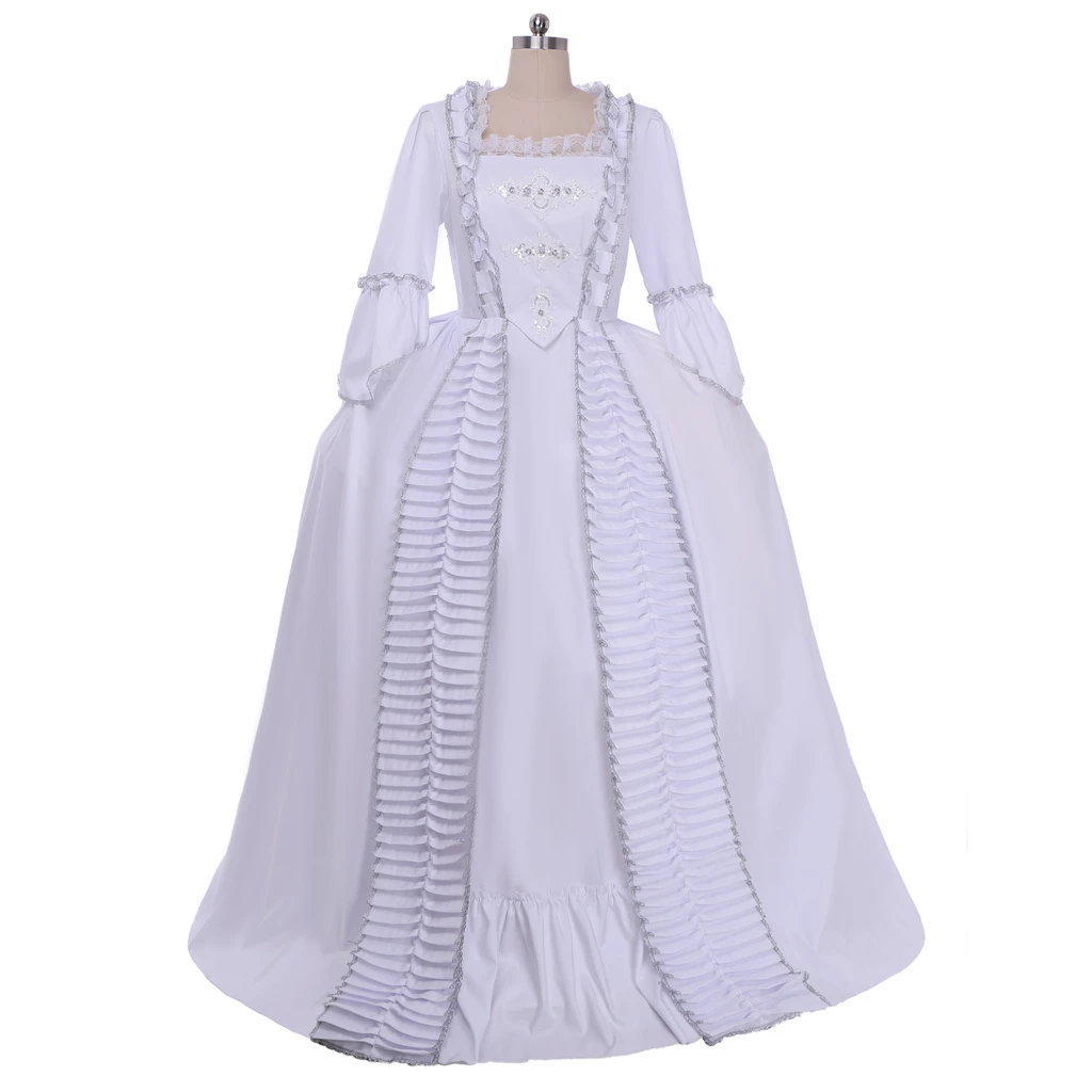 

Medieval Revolution Georgian Era Victorian Ball Gown Vintage Costume 18th Century Rococo Dress Marie Antoinette Wedding Dress