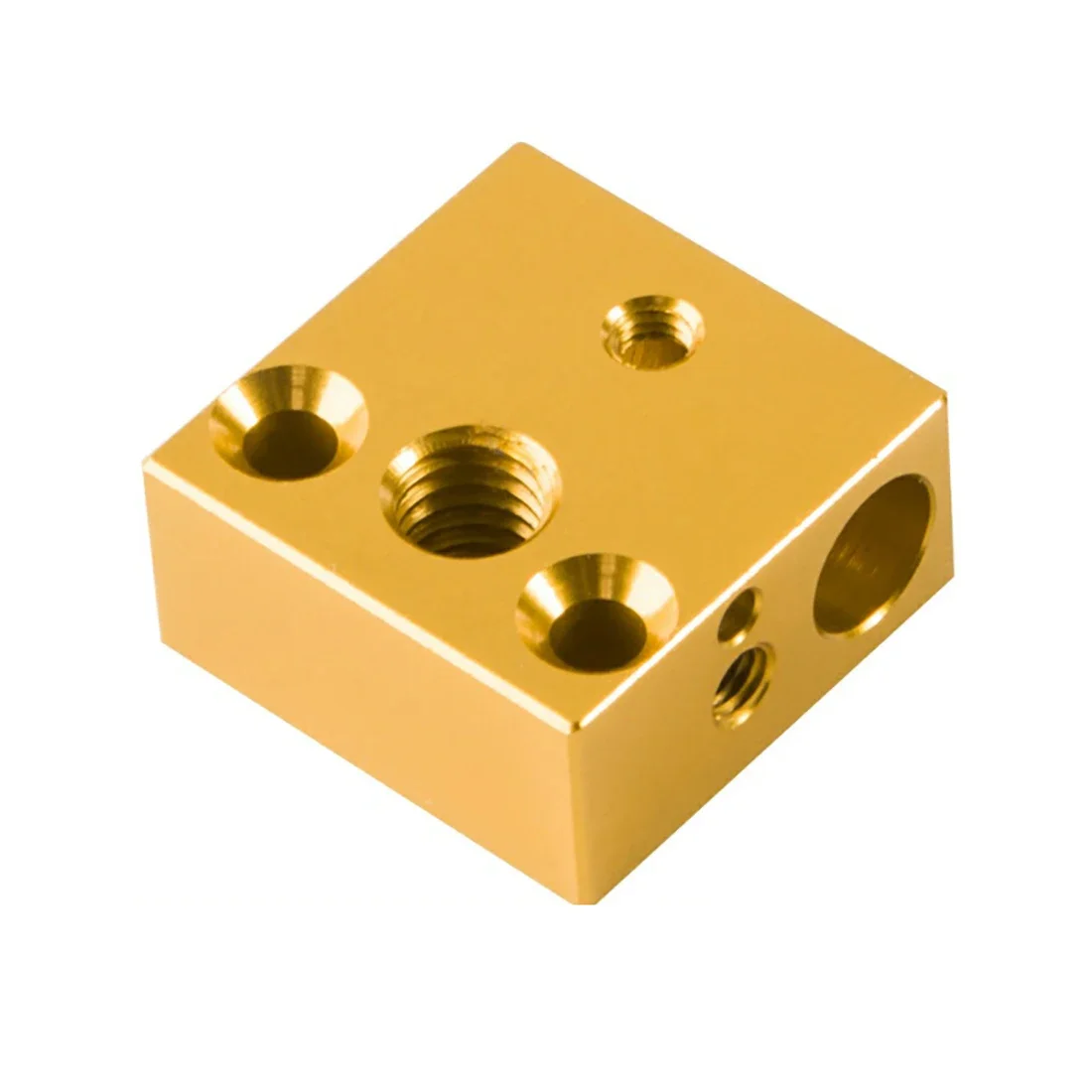 3D printer accessories suitable for CR-10/Render3 heating block 20 * 20 * 10mm aluminum gold heating block