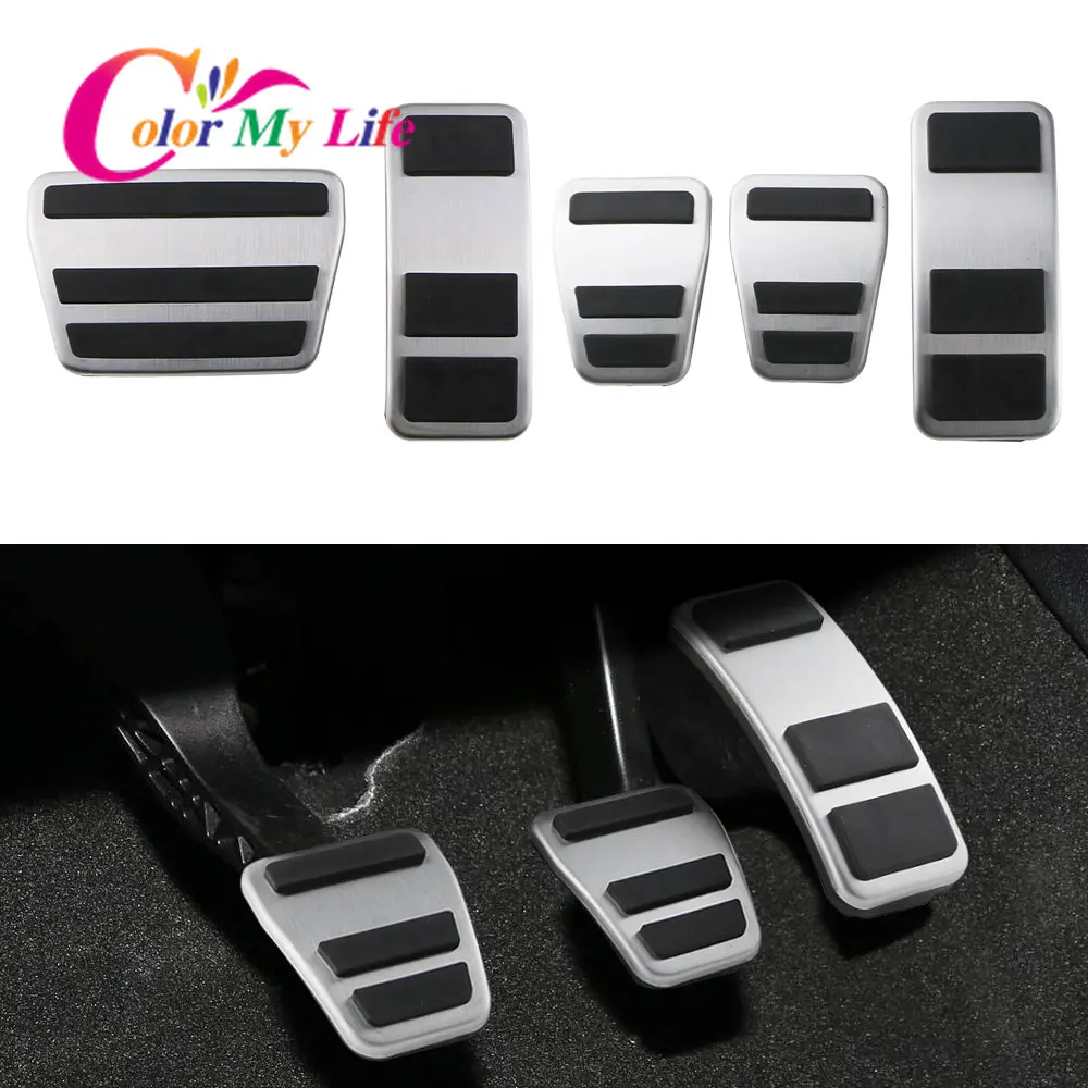 Stainless Steel Gas Brake Pedal Cover for Ford Fiesta MK8 ST Ecosport 2012-2023 Puma 2019-2023 Car Pedals Protection Accessories