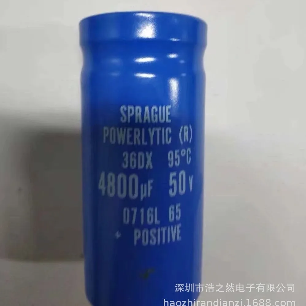 

New electrolytic capacitor 36DX 50V 4800UF 35X80 Sprague 95C screw pin