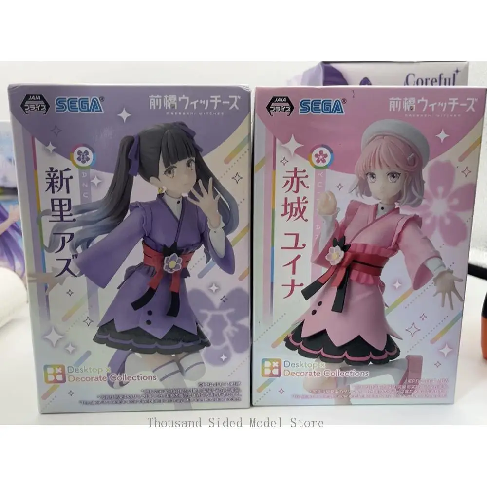 

В наличии оригинальная фигурка SEGA Desktop x Decorate Collections Maebashi Witches Akagi Yuina Niisato Azu 17 см, аниме-модель