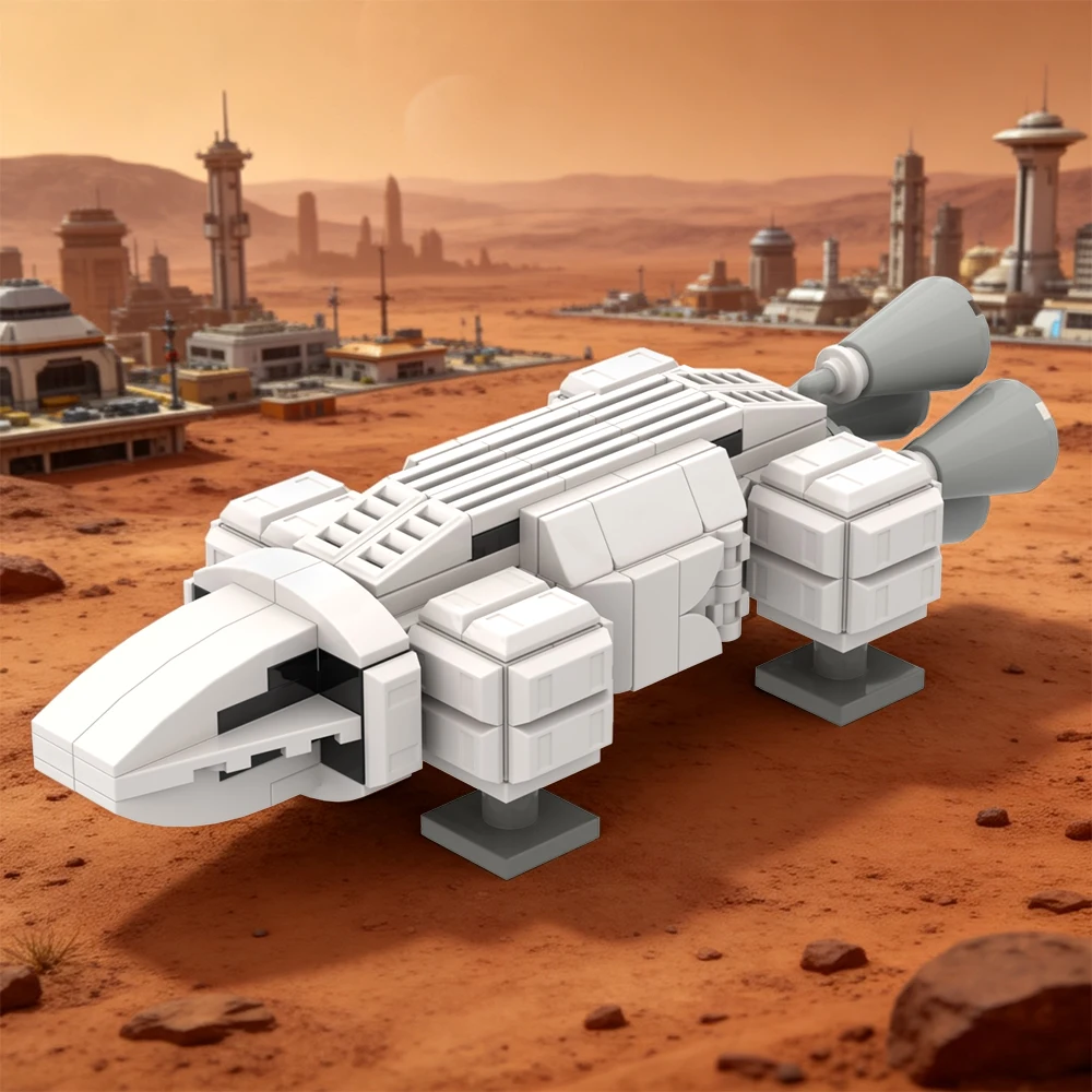 New Mars Ascent Vehicle Building Block - Sci-Fi Space Shuttle Model for Mars Exploration Fans，STEM Spacecraft Toy for Collectors