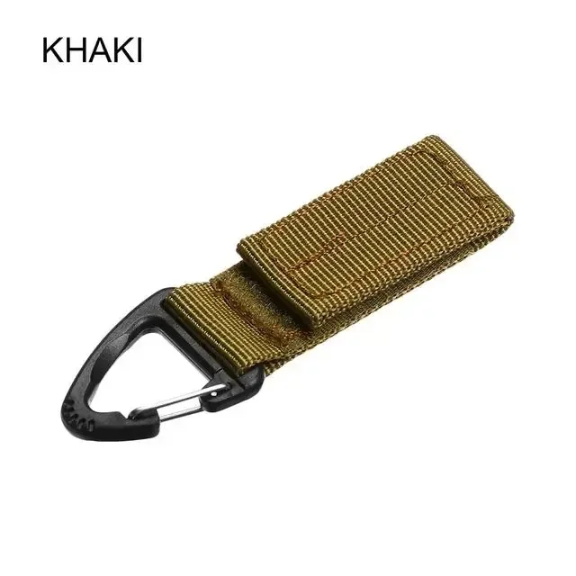 1-3 Stück Taktischer Schlüsselhaken-Clip, Klemme, Schnalle, Nylon-Gurtband, Molle-Gürtelkarabiner, Outdoor-Gurt, Kletterzubehör – Detail 2