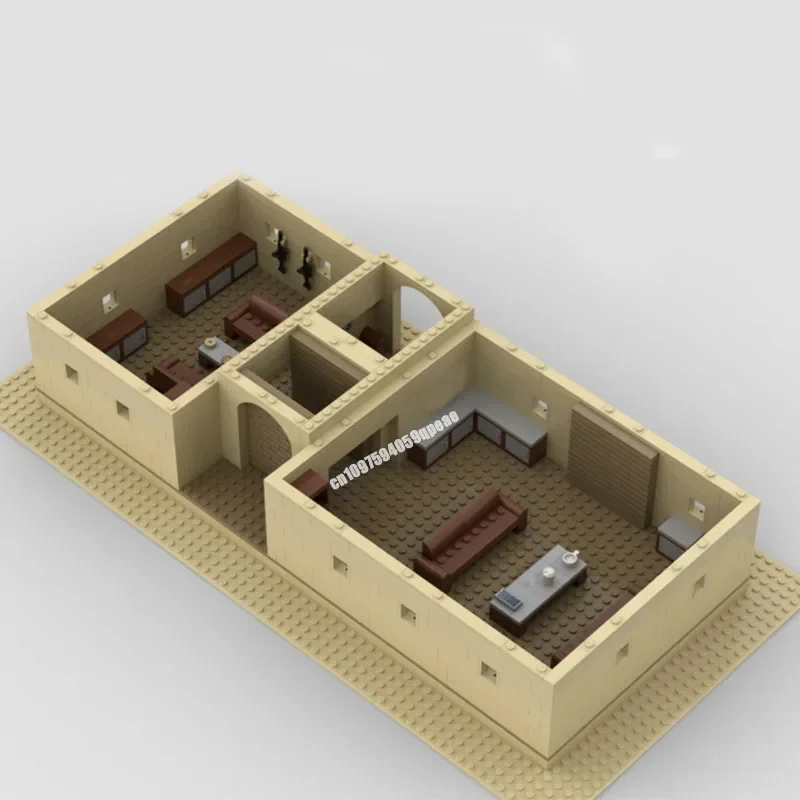 Nouveau 846 pièces célèbre film de combat étoile Moc désert Tatooined maison modèle Puzzle personnalisé bricolage idées créatives enfant jouet cadeau d'anniversaire