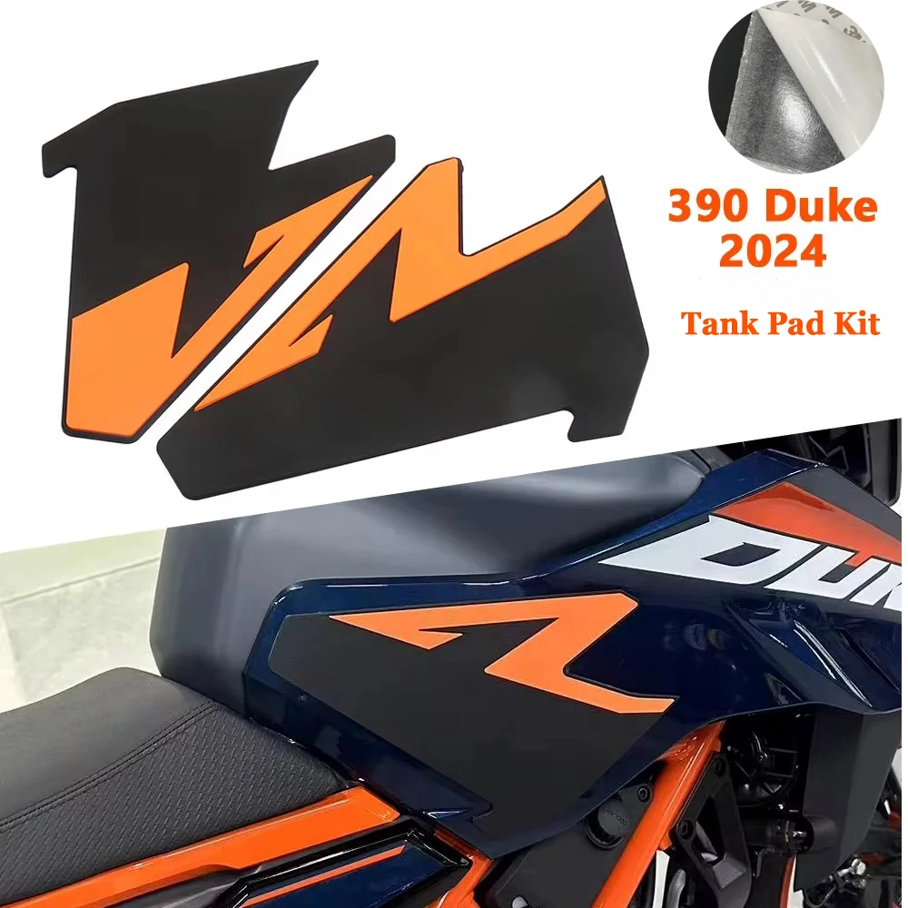 Motorfiets Accessoires Voor 390 Duke 390 Duke 390 DUKE 2024 antislip Side Brandstoftank Stickers Waterdichte Pad Rubber sticker Kit