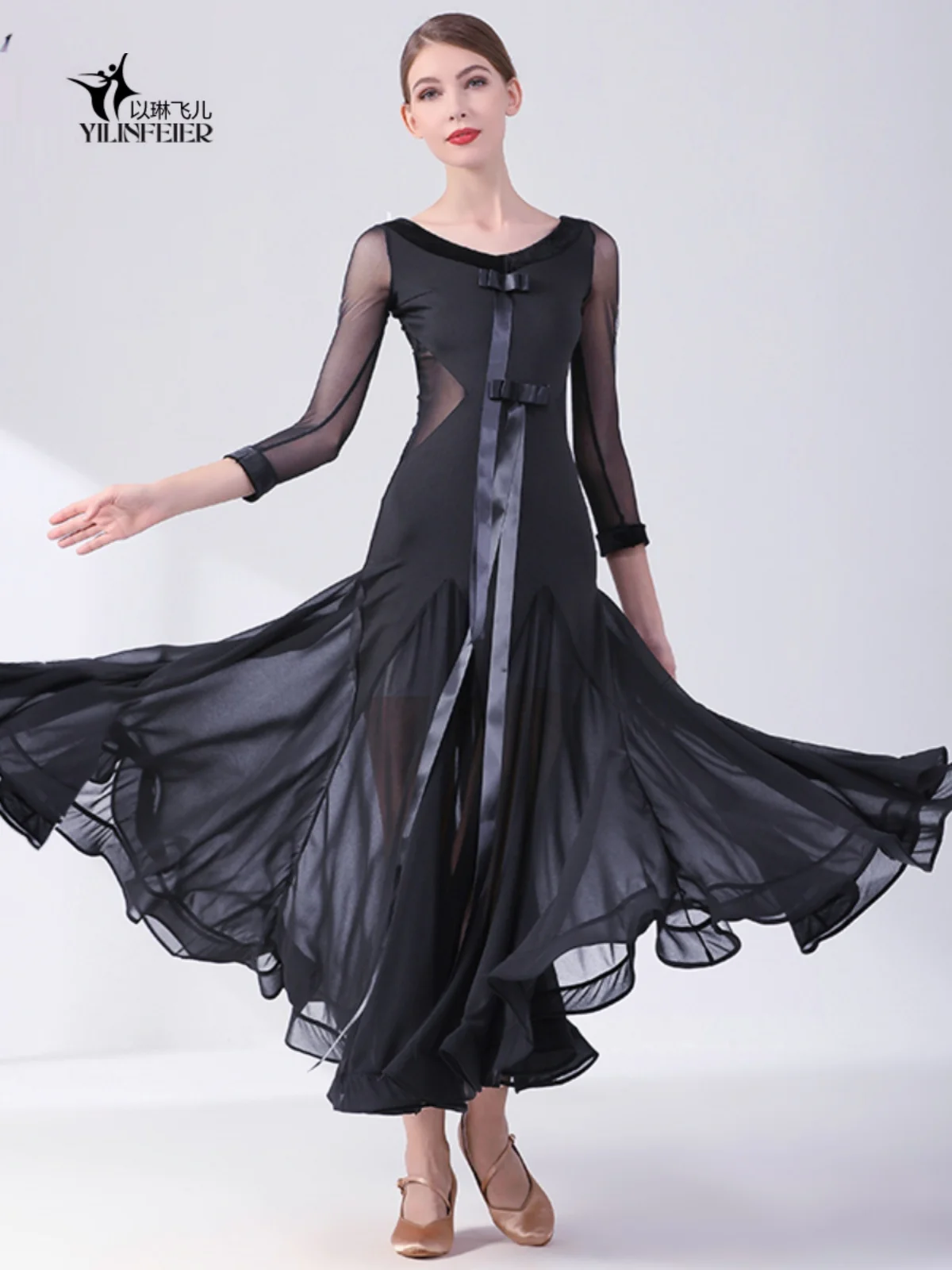 2025 Vrouw Nieuwe Moderne Dans Jurk Nationale Standaard Dans Ballroom Dans Wals Jurk 2105