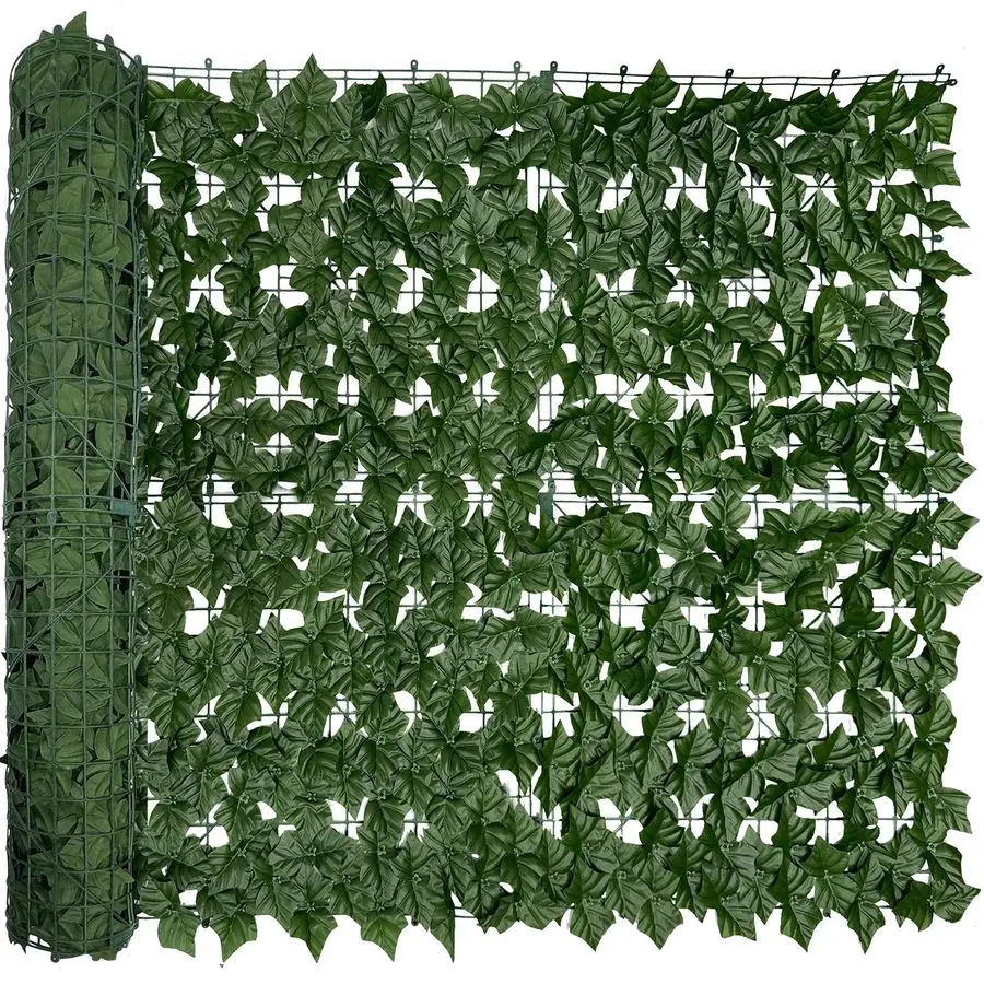 

Зеленая изгородь-экран Ivy Privacy Fence Screen, 128 x 48 футов (43 кв. фута), искусственная травяная стена с защитой от ультрафиолета, для использования в помещении и на улице в качестве зеленого фона.