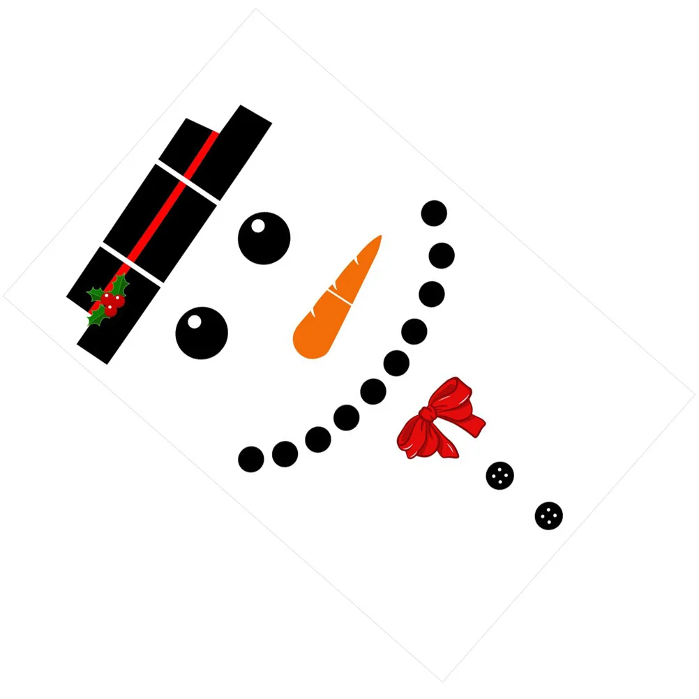 

1Set Christmas Snowman Garage Door Sticker Decorative DIY Christmas Outdoor Garage Decal Xmas Wall Sticker Xmas Party Decor