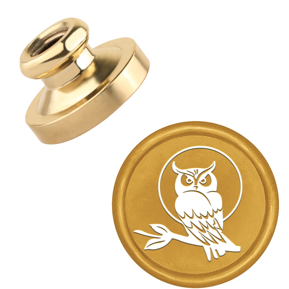 Owl Animal Wax Seal Stamp Brass Head For Greeting Card Notebook Invitation Envelopes Wine Bottle Wrapping