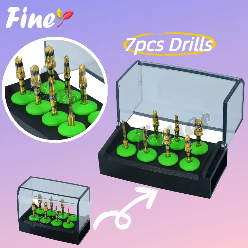 

Finer 7pcs Osseodensification Burs Kit Surgical Implant System Drivers Osseodensification Burs Short