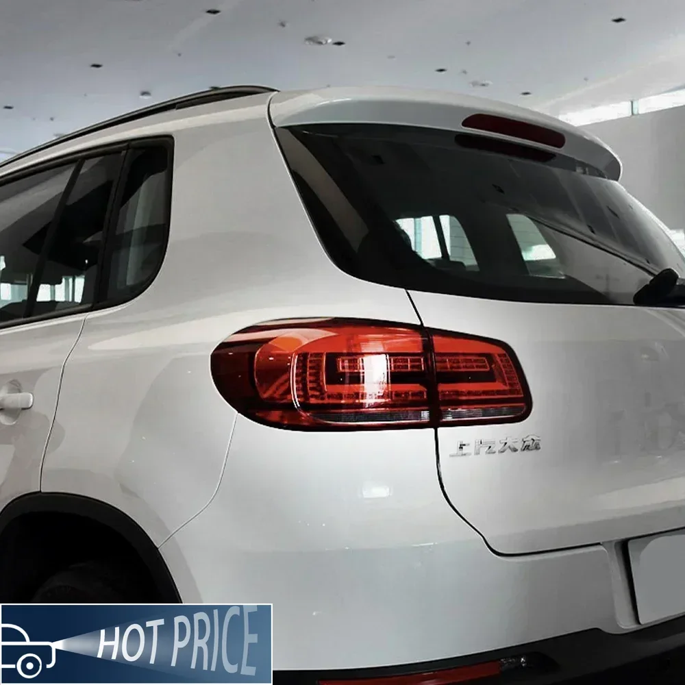 ل VW 2013-2016 Tiguan السيارات الخلفية الخلفية مصابيح الجمعية الأصلية عالية الجودة LED سيارة الضوء الخلفي رائجة البيع اكسسوارات التوصيل والتشغيل #3