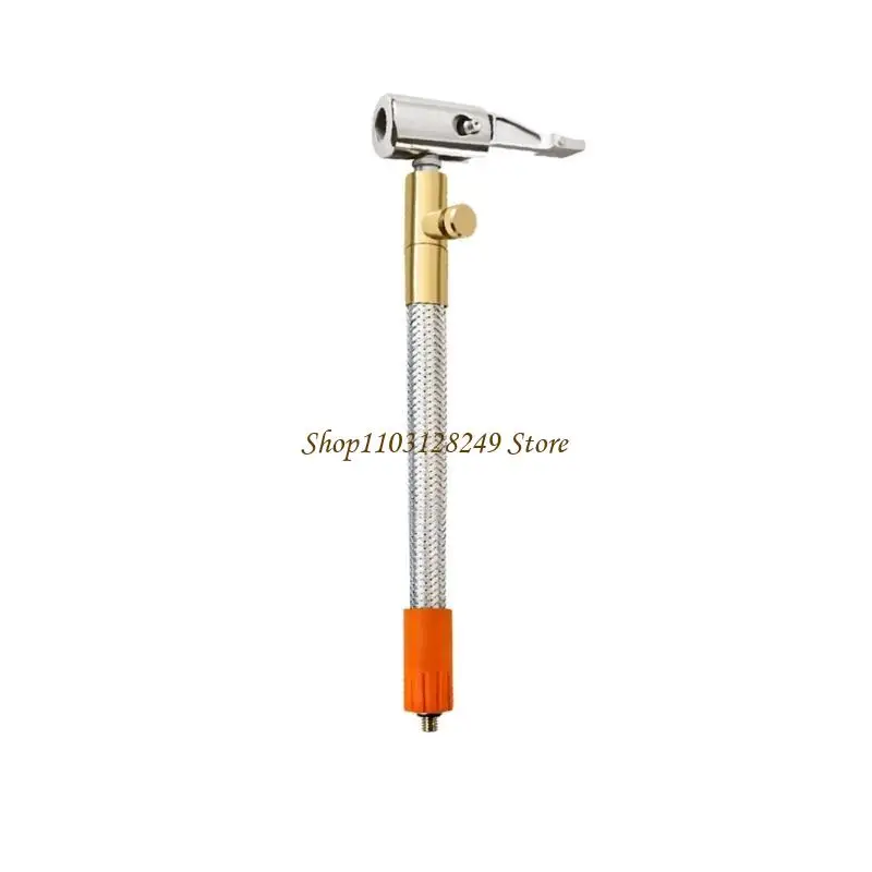 Auto Bike Tire Pump Extension Hose Motorcycle-Bicycle Tire Pump Extension Hose Inflator Tube Pipe M6 Threaded Accessory