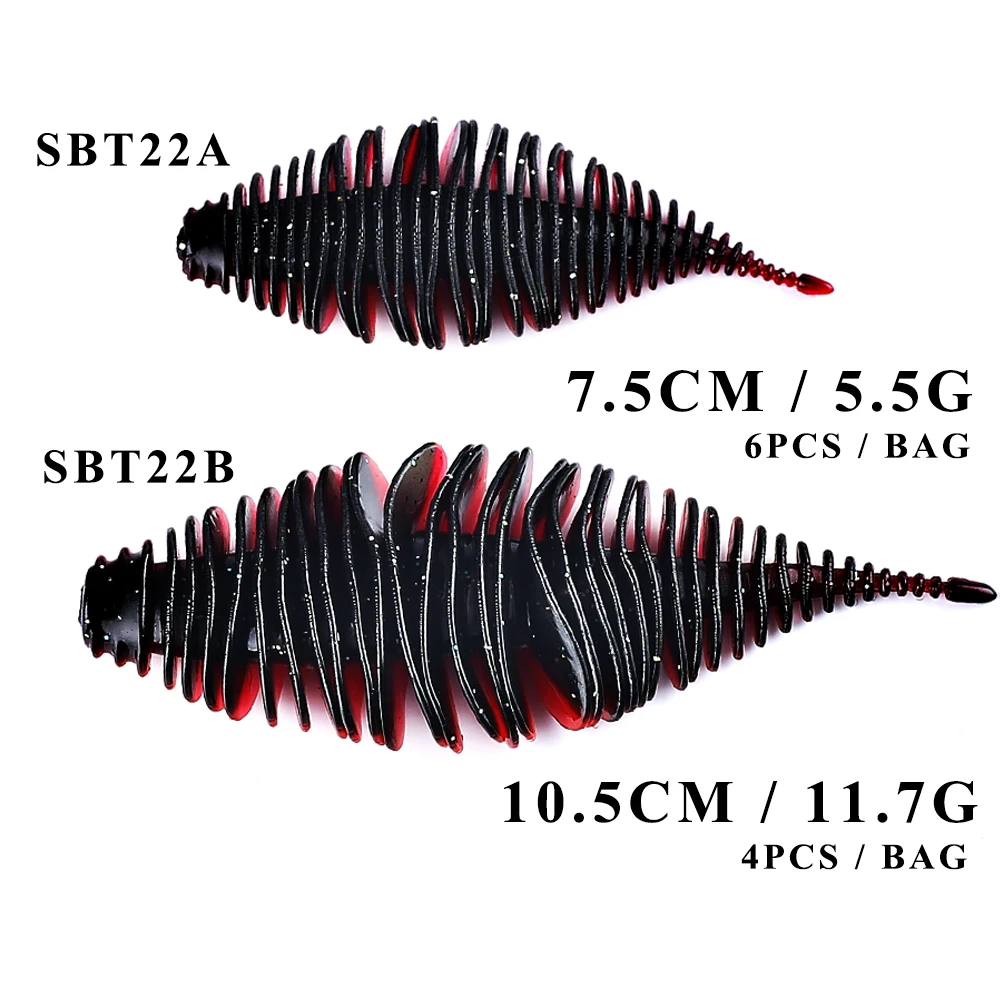CCLTBA Señuelos Pesca Swimbait – Cebo Suave Trucha 7,5-10,5 cm - imagen 4