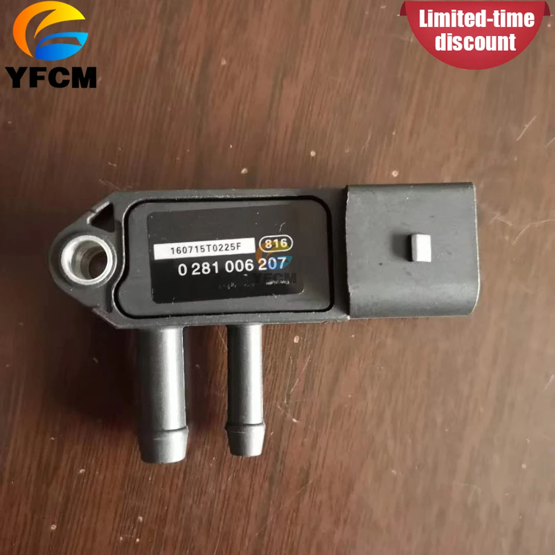 

Intake Air Pressure Sensor 0281006207 for Volvo Weichai Diesel Engine Exhaust Differential Pressure Sensor