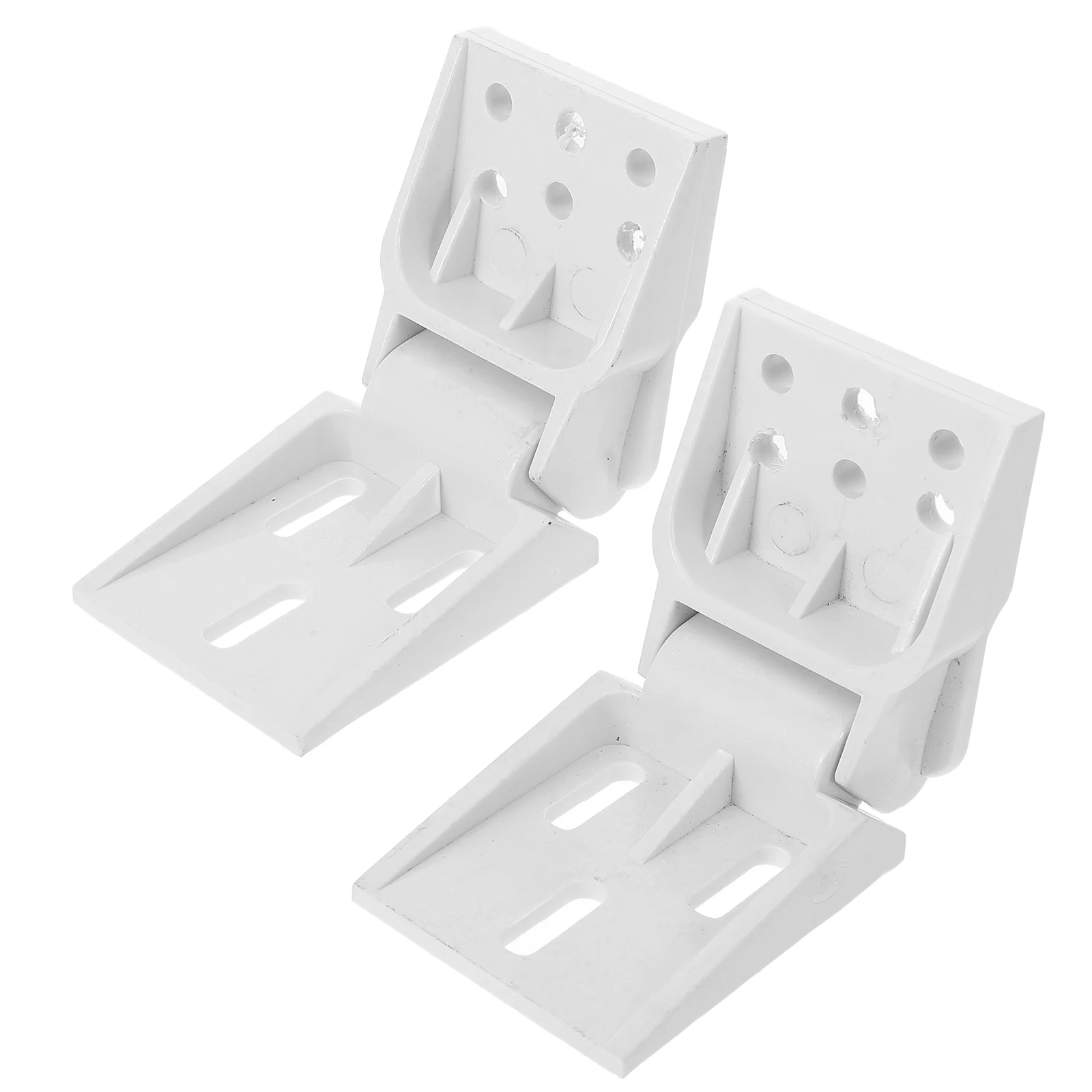 2 Pcs 95°-110° Foldable Plastic Hinges for Small Refrigerator Door Replacement Adjustable Kitchen Freezer Parts