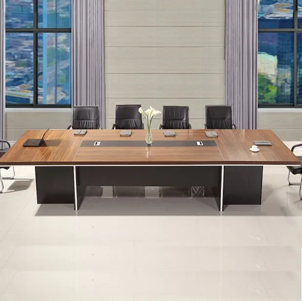 Customize cheap price high quality meeting room desk melamine top modern conference table