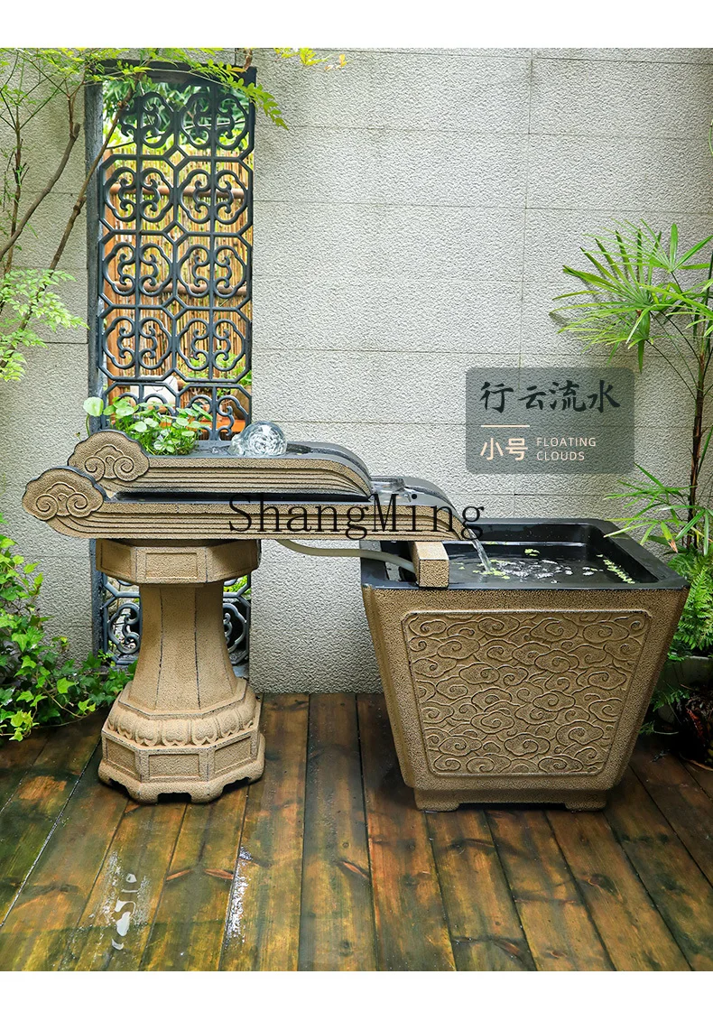 DSA courtyard water landscape fish farming flowing water ornament outdoor circulating water fish pond landscaping