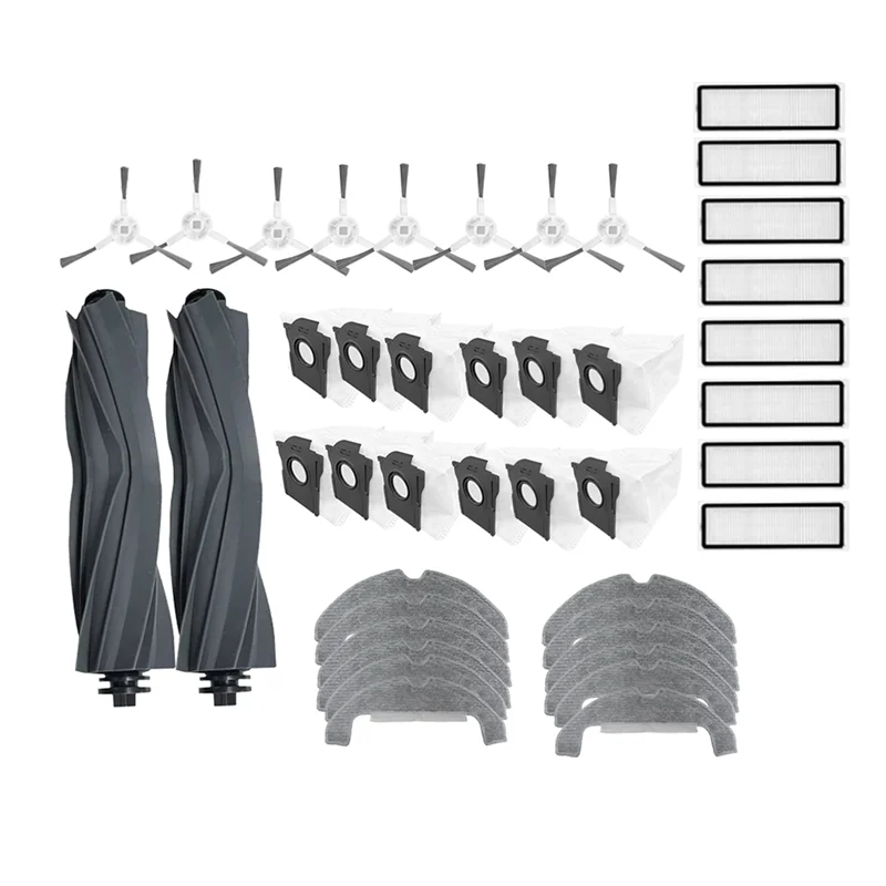

B47B-42 Pcs Main Side Brush Mop Filter For Dreame D10 Plus Gen 2 RLD32GD Sweeping Robot Cleaner Parts Replacement