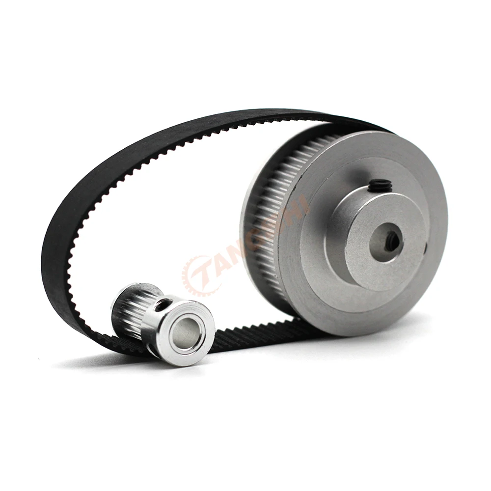 GT2 Timing Pulley Kit 40 Teeth 20 Teeth 1:2 Reduction Ratio Width 10mm Tensioning Wheel Synchronous 3D Printer 2GT 40T 20T