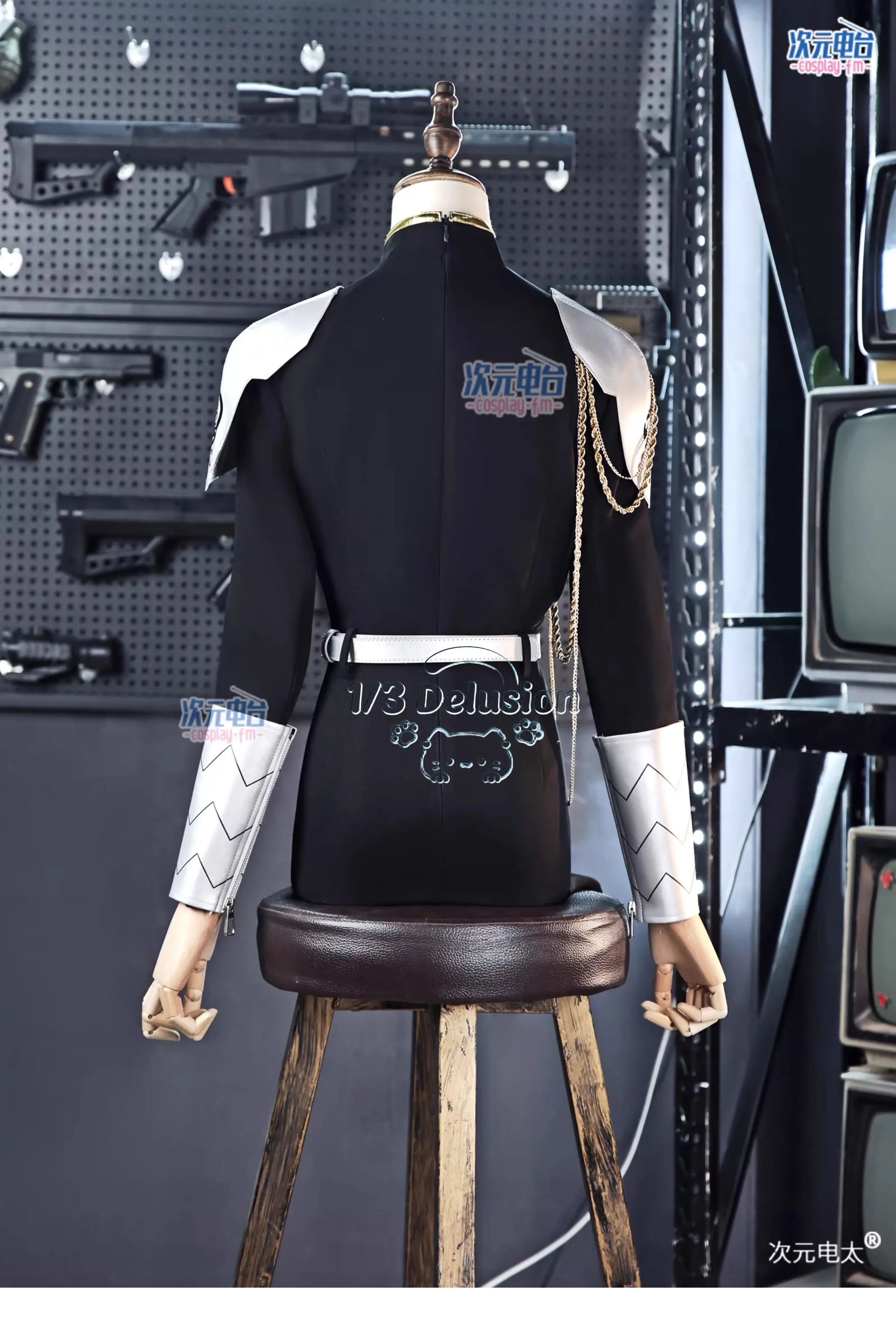 

Костюм для косплея Аниме Мина Аширо из «Кайдзю Аниме №8», женский, на Хэллоуин и карнавал, включающий черное униформное платье, носки, головной убор и пояс.