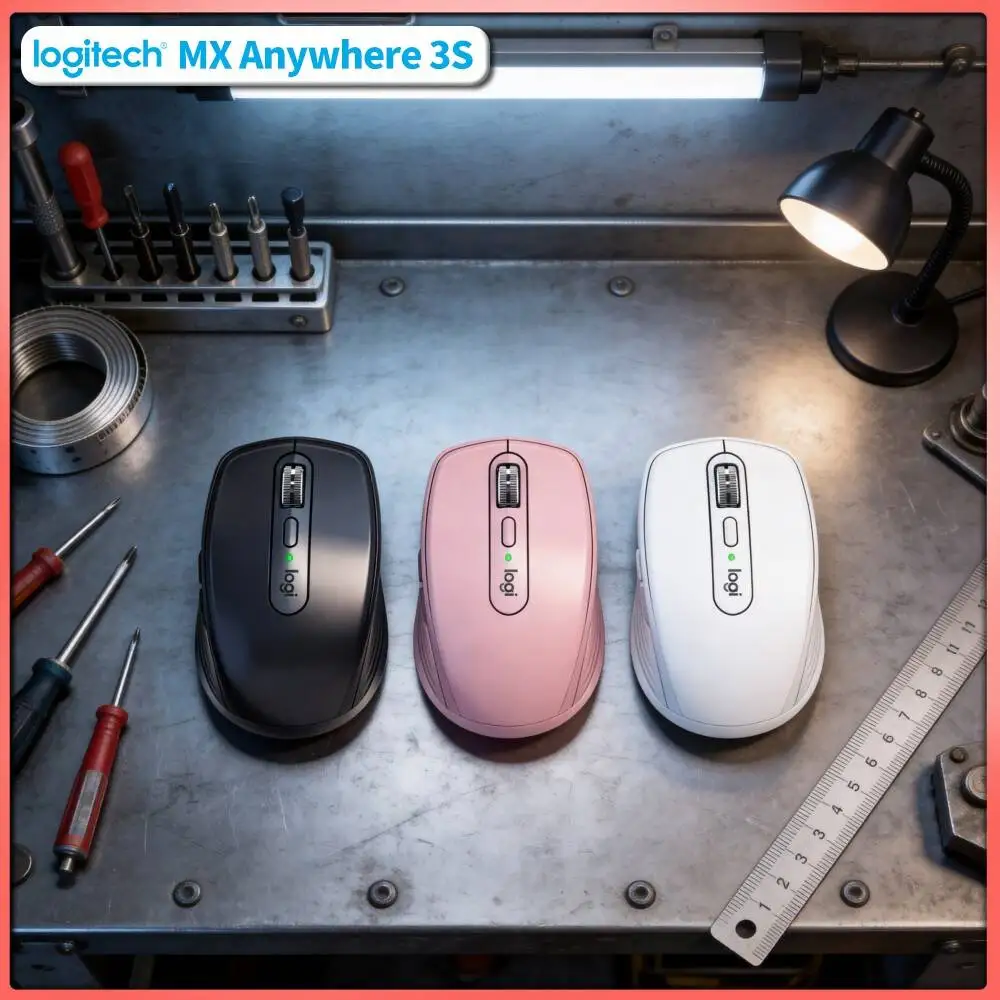 Wireless MX Anywhere 3S - 8000 DPI, Hyper-Scroll, Anti-Slip, Perfect for Fashion Exhibition Trip & Business Travel