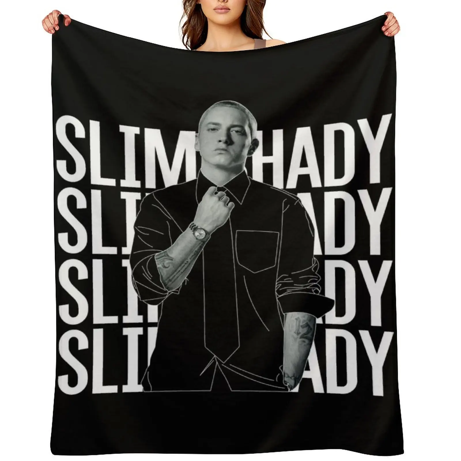 

Slim Shady Throw Blanket Camping for sofa Designers Blankets