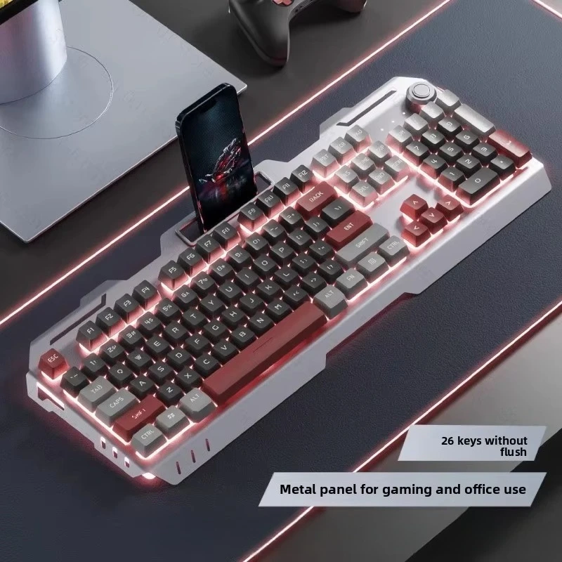Wired Keyboard Mouse Headset Combo Mechanical Gaming Set For Desktop Computer