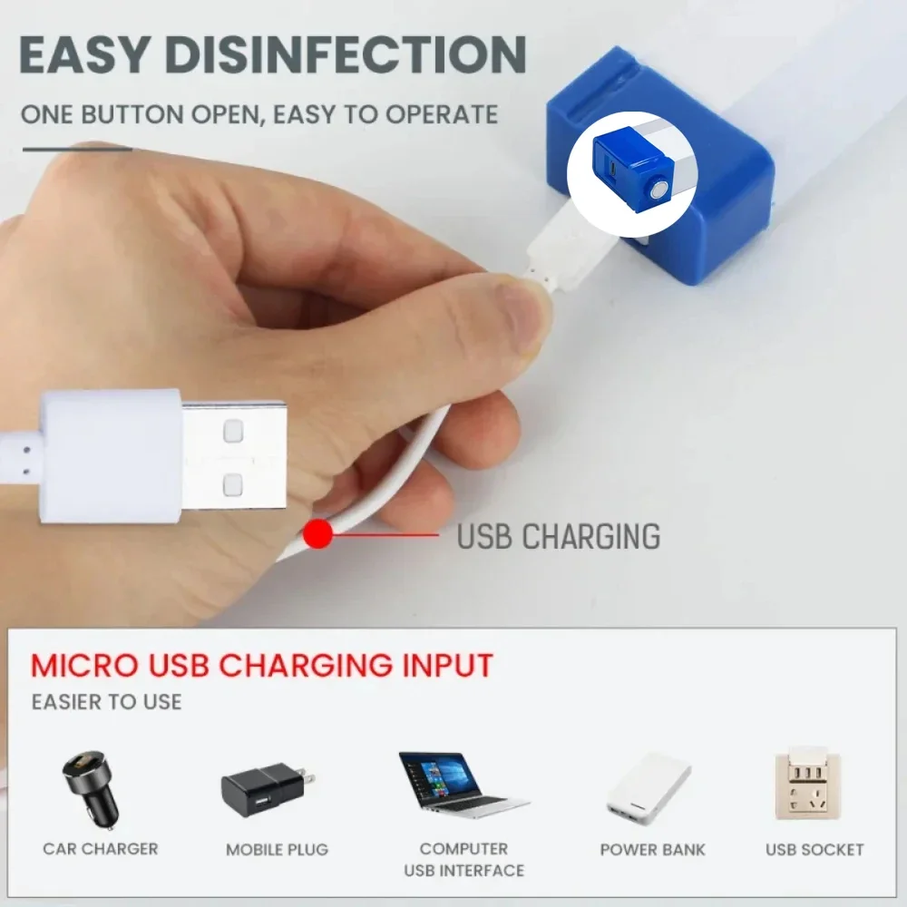 LED USB مصباح قابل لإعادة الشحن أنبوب ضوء الطوارئ التخييم المغناطيسي الإضاءة المحمولة السوق الليلي في الهواء الطلق مركبة الشريط الصلب