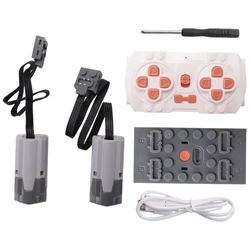 1Set Power Function Motor App Remote Control Programming 2 Meduim Moter Set DIY Creative Building Block For Children