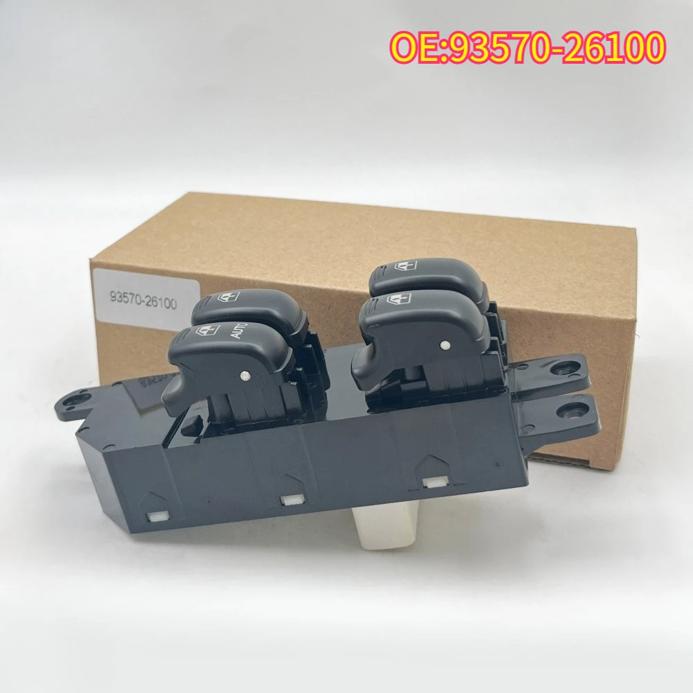 

High quality New For 93570-26100 Hyundai Santa Fe 2003-2006 Elektrische Power Master Window Control Lifter Schakelaar Knop