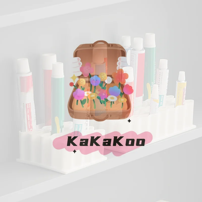 حامل مرهم سطح المكتب حامل مرهم مادة السيليكون مستحضرات التجميل تخزين الرف حامل قلم مقصورة مرهم المنزل المنظم