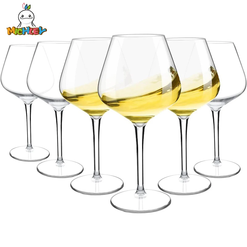 MICHLEY 2/4/6PCS Set Tritan Plastic Wine Glass Unbreakable Transparent Red Wine Juice Drink Big Wine Glass Suitable For Wedding