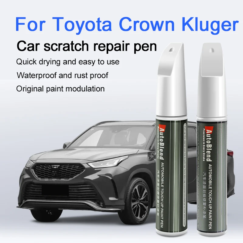 

Ручка для ремонта царапин с краской для Toyota Crown Kluger с прозрачным покрытием, восстанавливающая блестящую автомобильную краску и улучшает текстуру краски