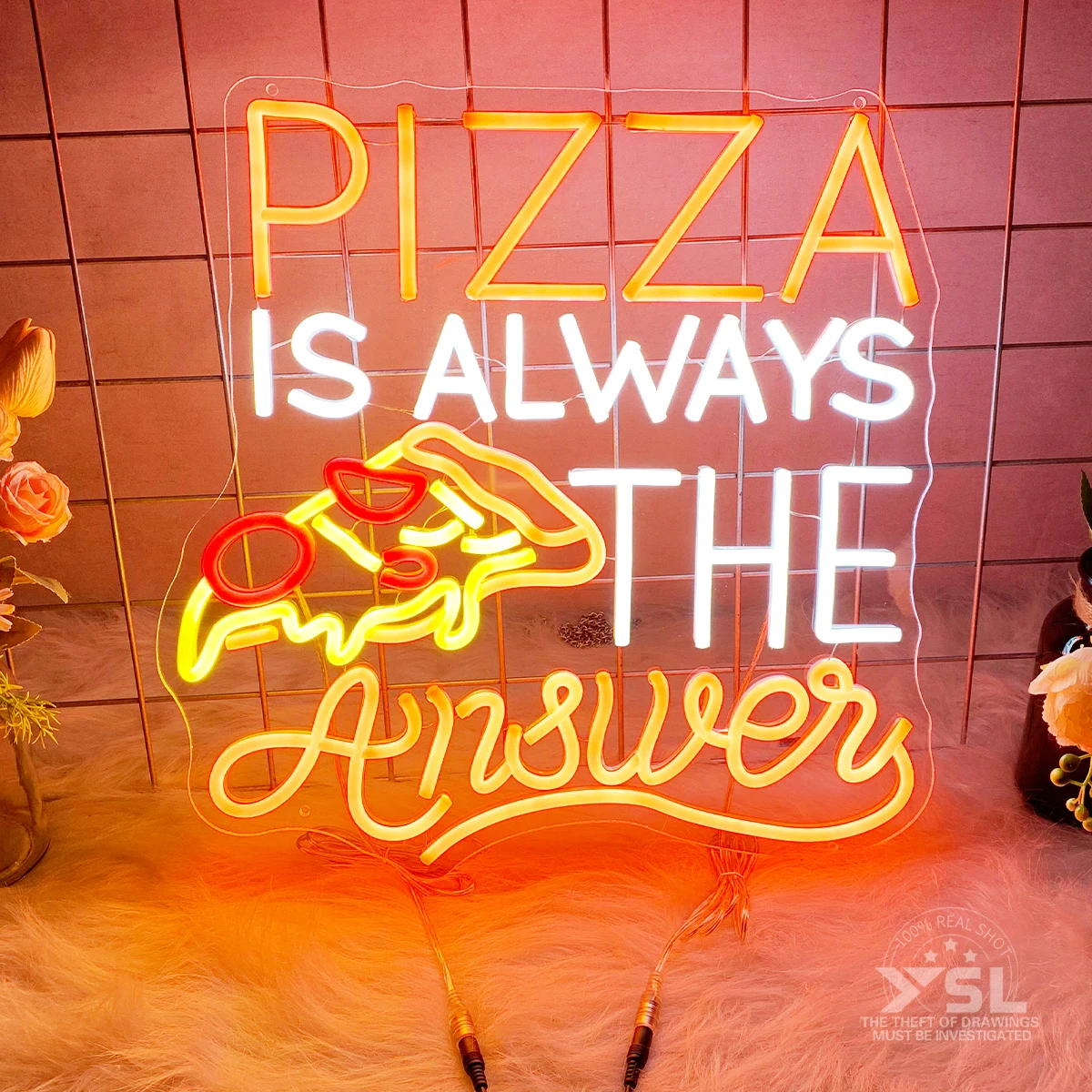 Pizza Shape Neon for the shop pizza shop restaurant interior decoration to create an atmosphere to make your shop moreattractive