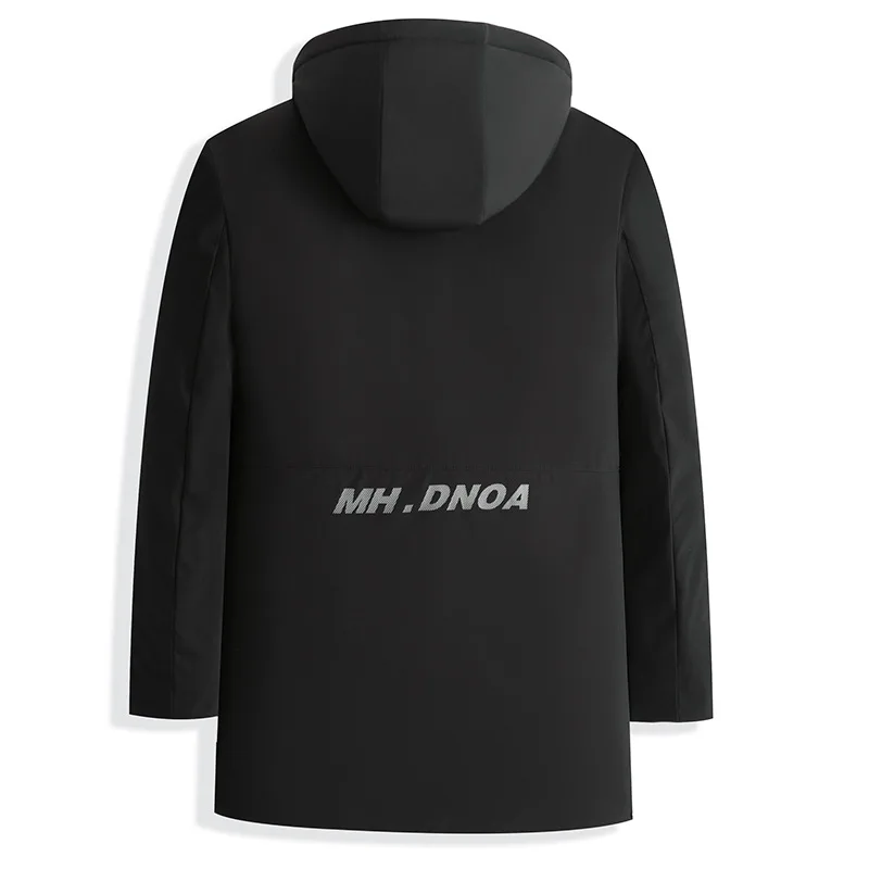 

High-end Quality Autumn Winter Men Jacket Fleece Lined Thicken Windproof Waterproof Windbreaker Long Sleeve Multi-pocket Coat